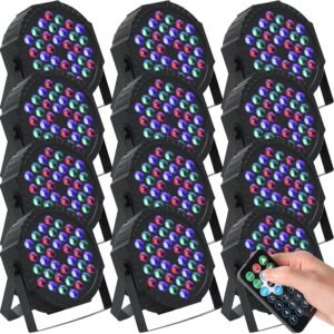 12 Packs 36 LED Stage Lights RGB LED Par Lights.jpg