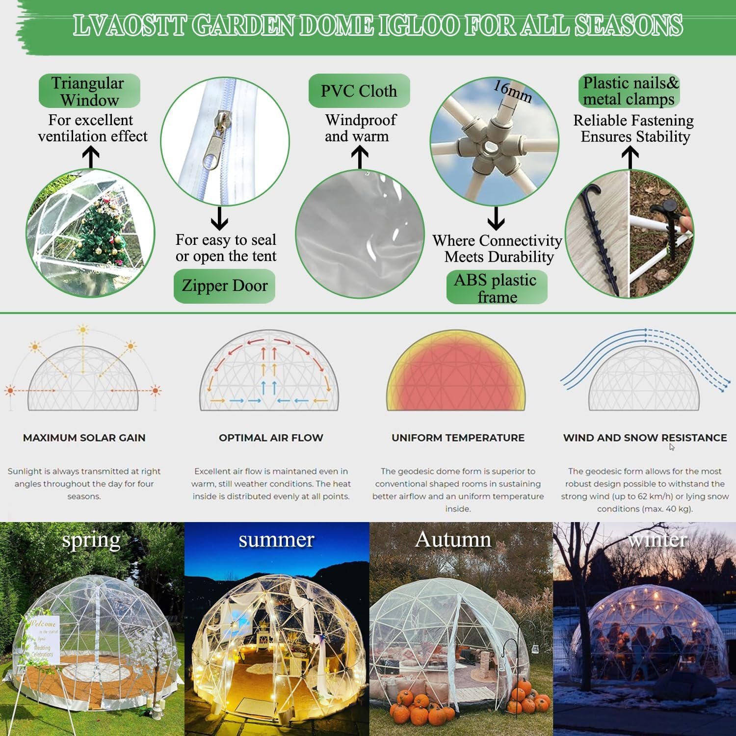 1741925593 Garden Dome Igloo 12FT Clear Bubble Tent Outdoor for Garden Weather Proof Pod Camping Patio Igloo Tent for Backyard Canopy Gazebos Screen House Room Lean to Greenhouse.jpg