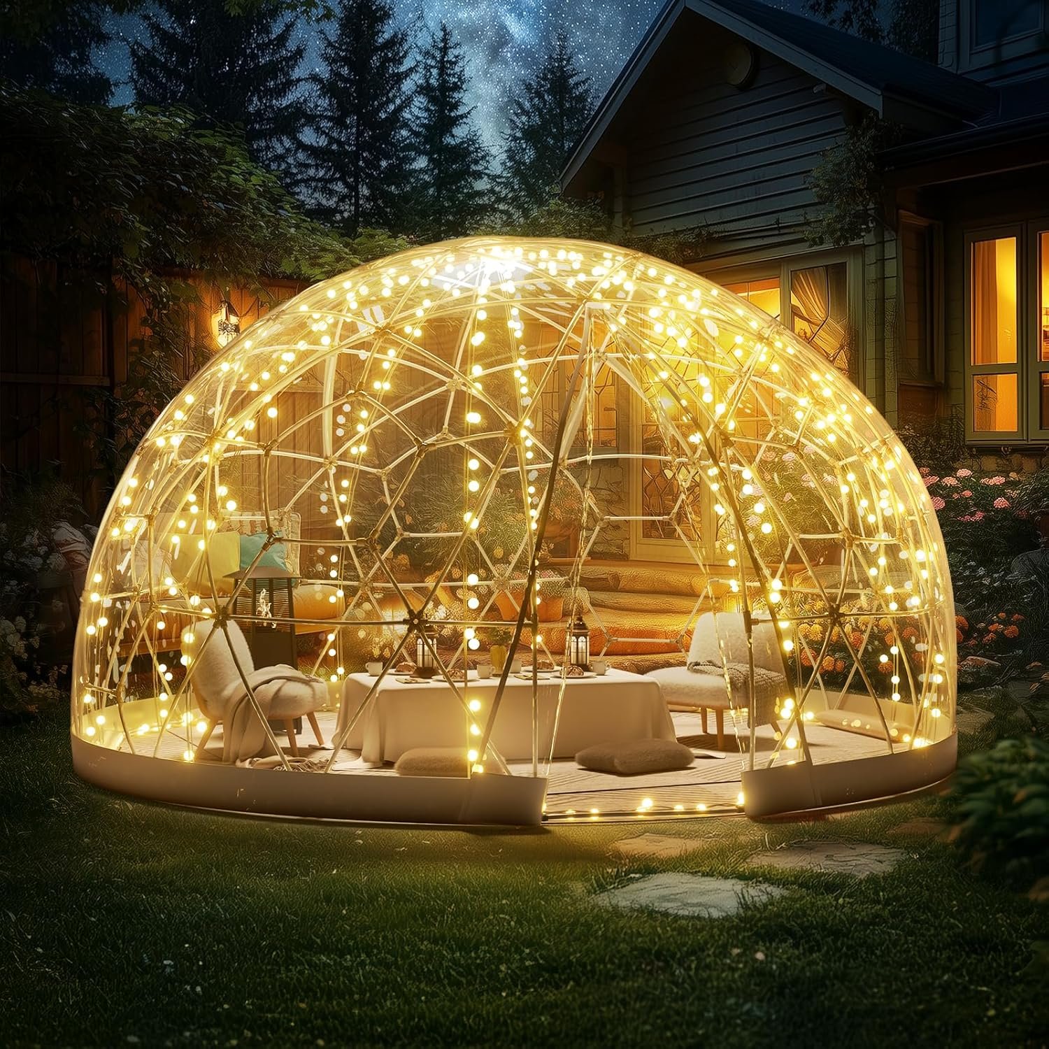 1742076791 VEVOR Garden Dome Igloo Tent Upgraded PVC Transparent Cover.jpg