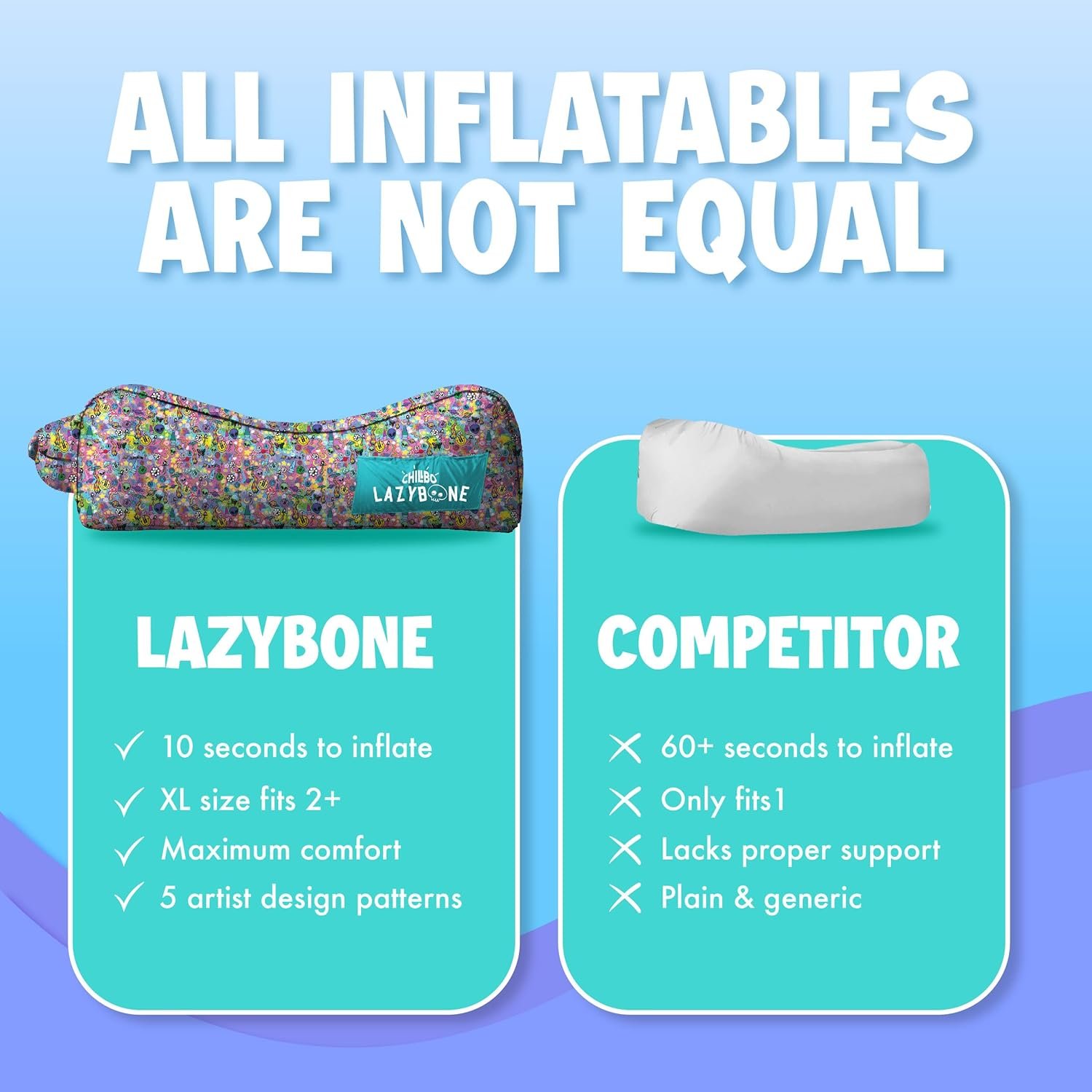 1742371996 Chillbo Ultimate Bundle Shwaggins Inflatable Couch TrippyDraws Lazybone Easy Setup is Perfect for Hiking Gear Beach Chair and Music Festivals.jpg