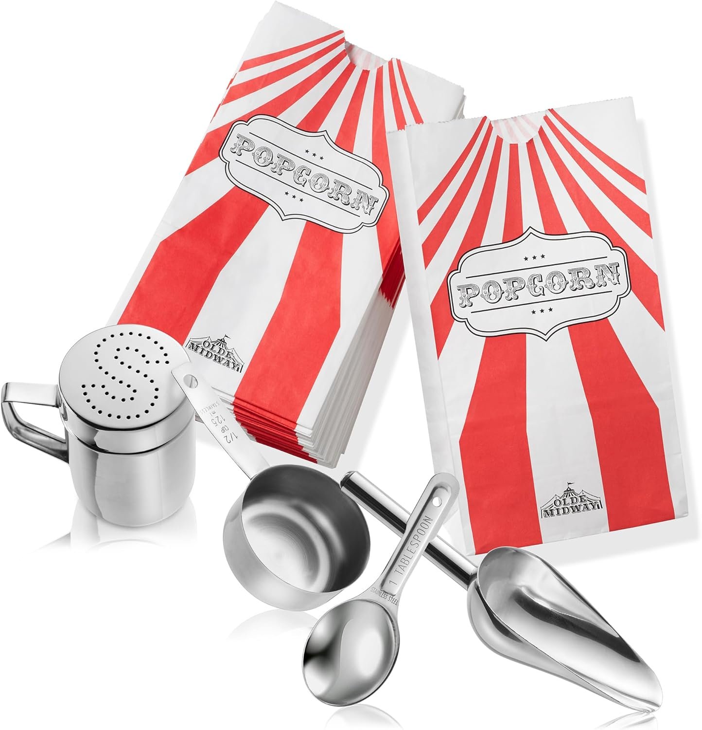 1743171192 Olde Midway Movie Theater Style Popcorn Machine Maker with Cart and 10 Ounce Kettle Red Vintage Style Popper on Wheels.jpg