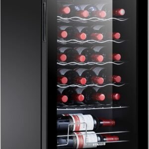 24 Bottle Compressor Wine Cooler Refrigerator Small Freestanding Wine Fridge.jpg