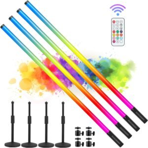 4Pack 4800mAh Battery Powered 4ft RGB led Tube dj Light.jpg