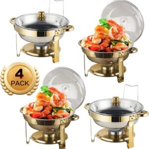 Chafing Dish Buffet Set 5 QT Stainless Steel Chafing Dishes.jpg