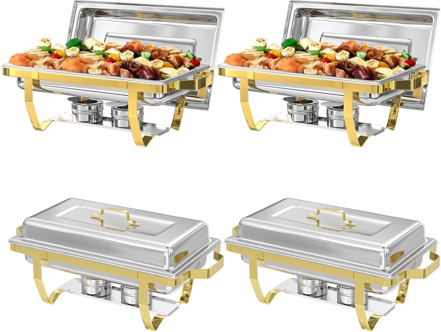 Chafing Dish Buffet Sets of 4 8QT Stainless Steel Rectangular.jpg