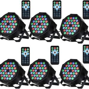 Dj Lights 6 Pack 36 LED Par Lights Stage Lights.jpg