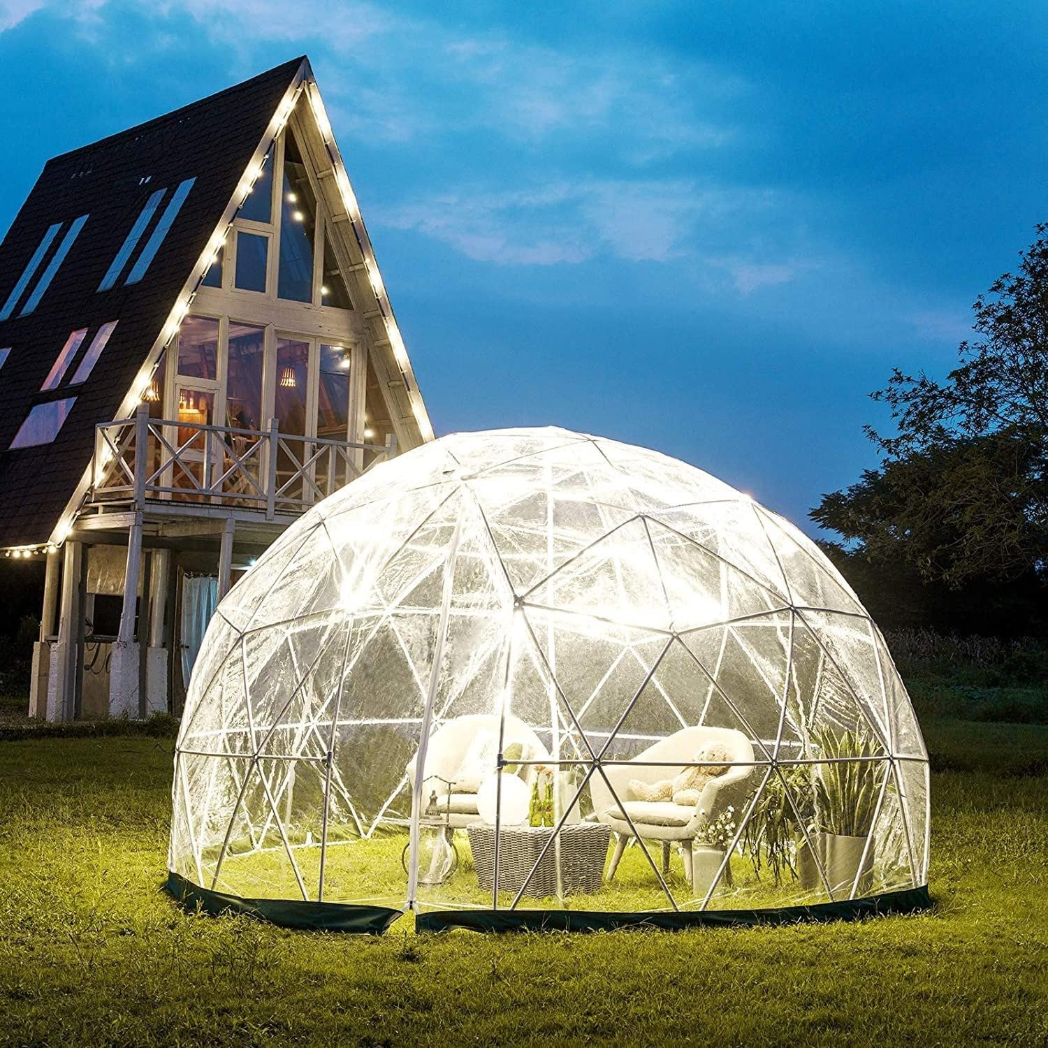 Garden Dome Igloo 12FT Clear Bubble Tent Outdoor for Garden.jpg