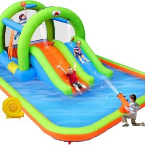 Inflatable Water Park with Blower and Bouncy House with Double.jpg