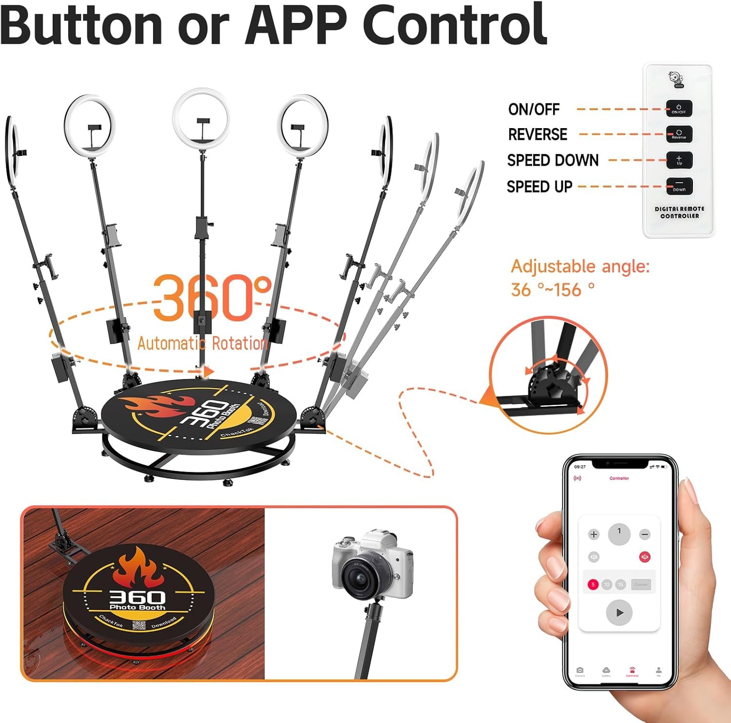 MWE 360 Photo Booth Machine for Parties with Extra BatteryLogo CustomizationSoftware APP Remote Automatic 360 Spin Camera Booth 22.jpg