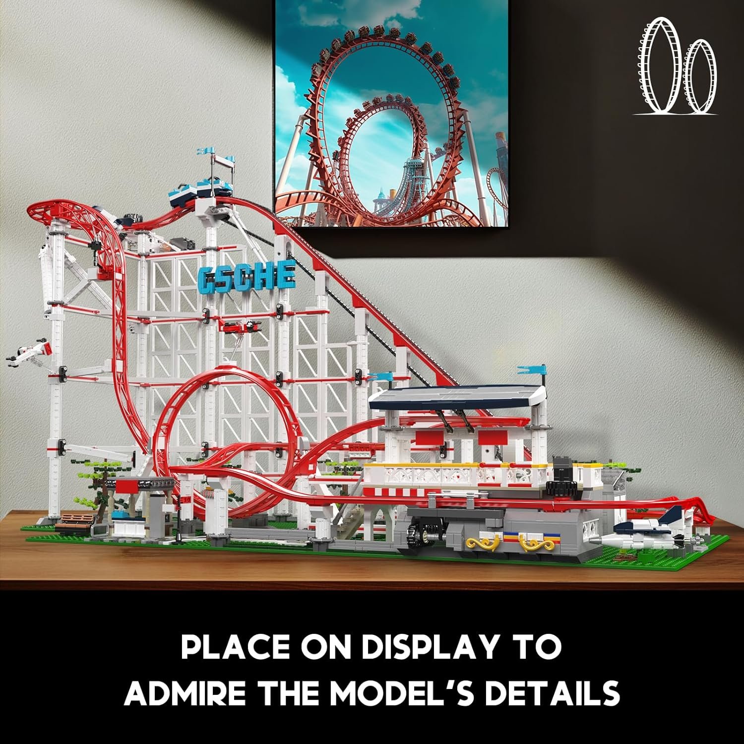 Mould King Roller Coaster Building Set Electrical Amusement Park Funfair Theme Track Rollercoaster with Motor Large Loop Coaster Construction Toy STEM Kit Gift for KidsAdult 3646 Pieces.jpg