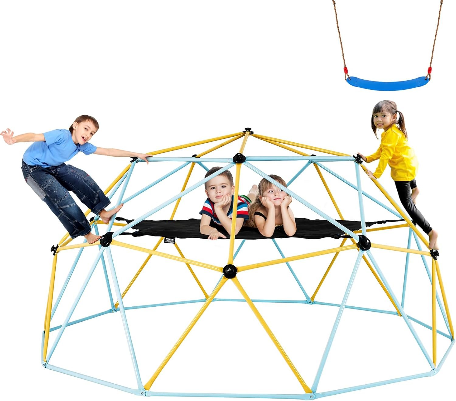 VEVOR Climbing Dome 10FT Geometric Dome Climber with Hammock and.jpg