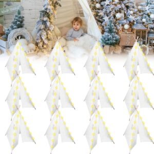 12 Packs Teepee Tent for Kids with 10FT String Lights.jpg