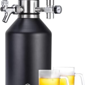 128oz Double Walled Mini Keg Growler Stainless Steel Vacuum Insulated Home.jpg