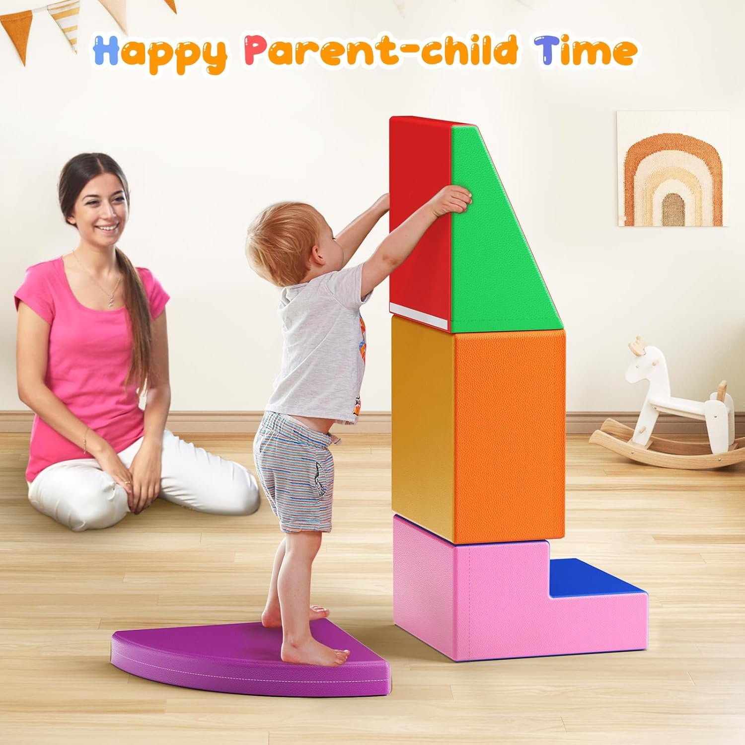 1744686828 Lischwert Foam Climbing Blocks for Toddlers 1 3 4pcs Soft Play Set with Crawling Exploration Toys Indoor Outdoor Infant Safe Blocks for Baby Gym Toddler Playground Colorful.jpg