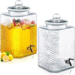 2 Pack 5 Gallon Glass Water Dispenser Hammered Glass Drink.jpg