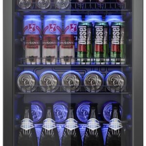 Beverage Fridge Mini Fridge With Glass Door Beverage Cooler Refrigerator.jpg