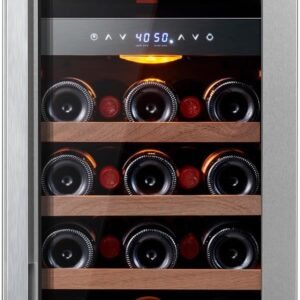 CaLefort 15 Inch Wine Fridge 28 Bottle Wine Cooler Refrigerator.jpg