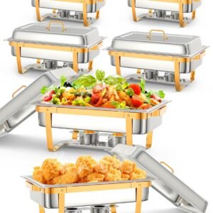 Chafing Dish Buffet Set 8QT 6 Pack Rectangle Chafing Dishes.jpg
