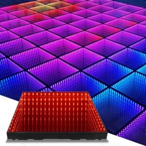 Dance Floor Stage Lights TemperedGlass with Flight Case Infinity Mirror.jpg
