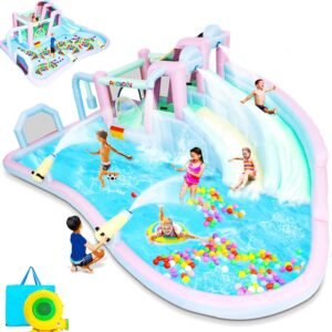 Giant Inflatable Water Slide 21Ft x15Ft Obstacle Bounce House Water.jpg