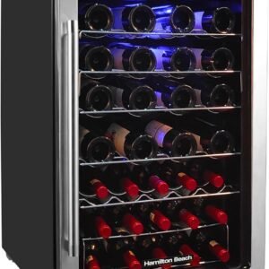 Hamilton Beach HBWF4303 43 Bottle Wine Cooler Fridge Cellar with Curved.jpg