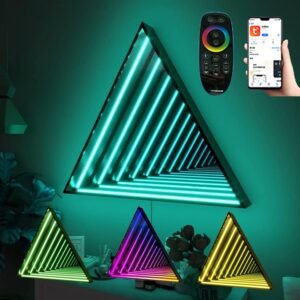 Infinity Mirror Neon Sign Tunnel Light RGB Triangle Night Light.jpg