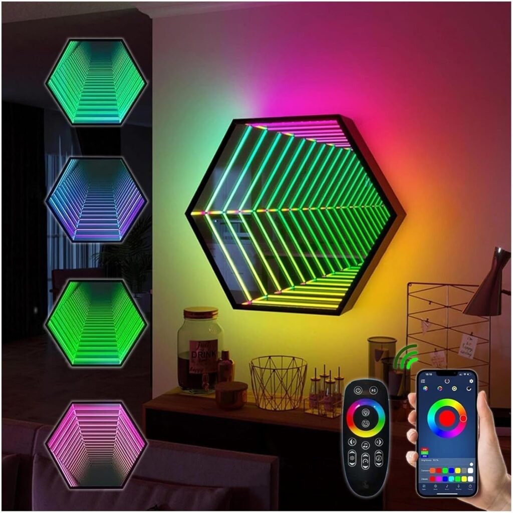 Infinity Mirror Tunnel Lamp Changing Light Single Sided LED 3D Mirror.jpg