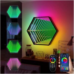 Infinity Mirror Tunnel Lamp Changing Light Single Sided LED 3D Mirror.jpg