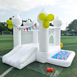 JIOJIOPLAY 9FT White Bounce HouseInflatable Toddler Bouncy House for 3 6.jpg