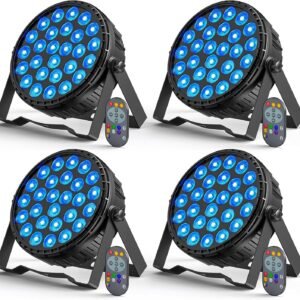 LED Par Light RGBW 4in1 160W 27Leds Stage Lights Remote.jpg