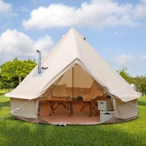 Luxury Cotton Bell Tent Yurt Canvas Tent with Stove Jack.jpg