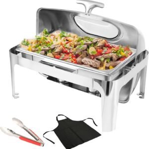 Roll Top Chafing Dish Buffet Set wVisible Window 9QT Stainless.jpg