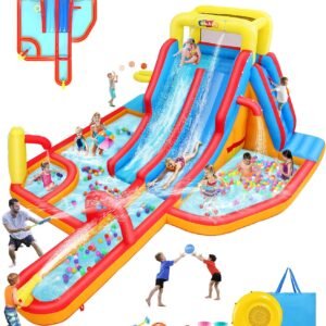 Whubefy 18Ftx14Ft Inflatable Water Slide Park Holds 6 10 Kids 3 12.jpg