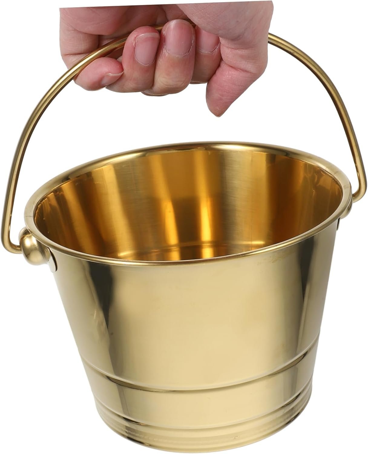 1746846795 Ice Bucket Container for Clear Chiller Serving Cube Chilled Large Bottle Cooler Wine Cooler Bucket Insulated Ice Bin Beverage Parties Coolers Modern Stainless Steel Golden.jpg