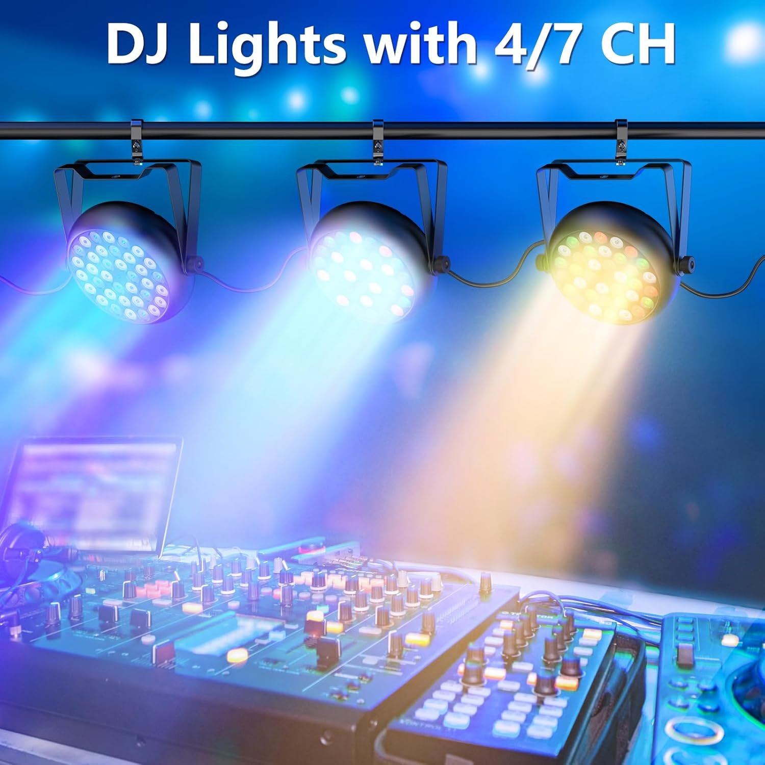 1747019598 36 LED Stage Lights Corded RGB Par Lights 47 CH LED Stage Lights LED Par Can with Sound Activated DMX 512 Remote Par Lights for Wedding Birthday Show Party KTV 8 Pack.jpg