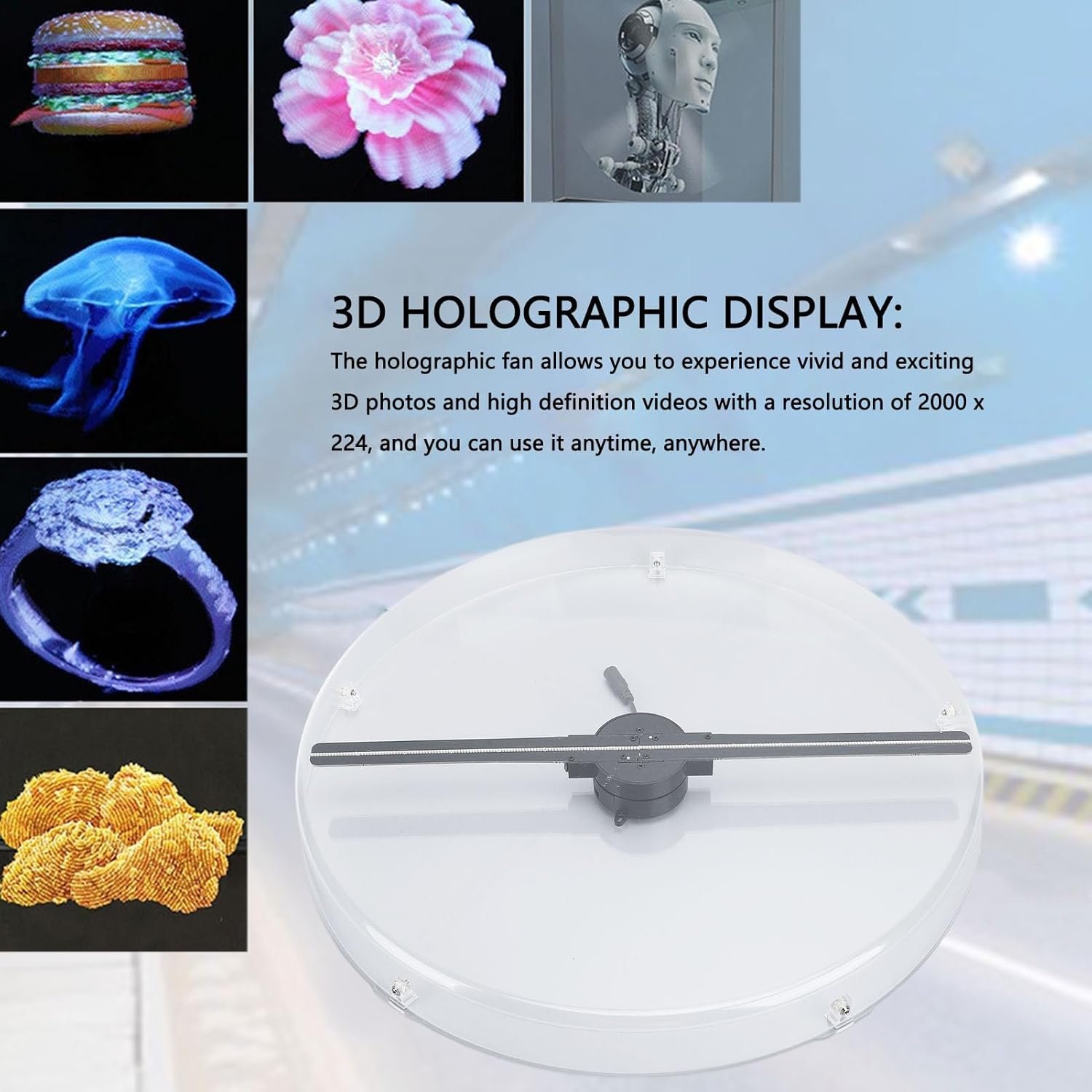 1747044797 3D Hologram Fan Desktop Hologram Advertising Display Fan with Transparent Cover 256 LED 3D Holographic Projector for Mall Shop Restaurant Hotel US Plug.jpg