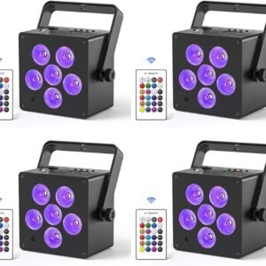 Battery Powered Stage Lights LED Par Lights RGBWAUV 60W Rechargeable.jpg