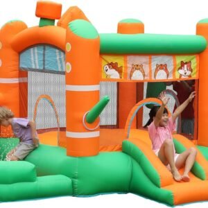 Bounce House Inflatable Slide Hamster Jumping Bouncer Kids Bouncy Castle.jpg