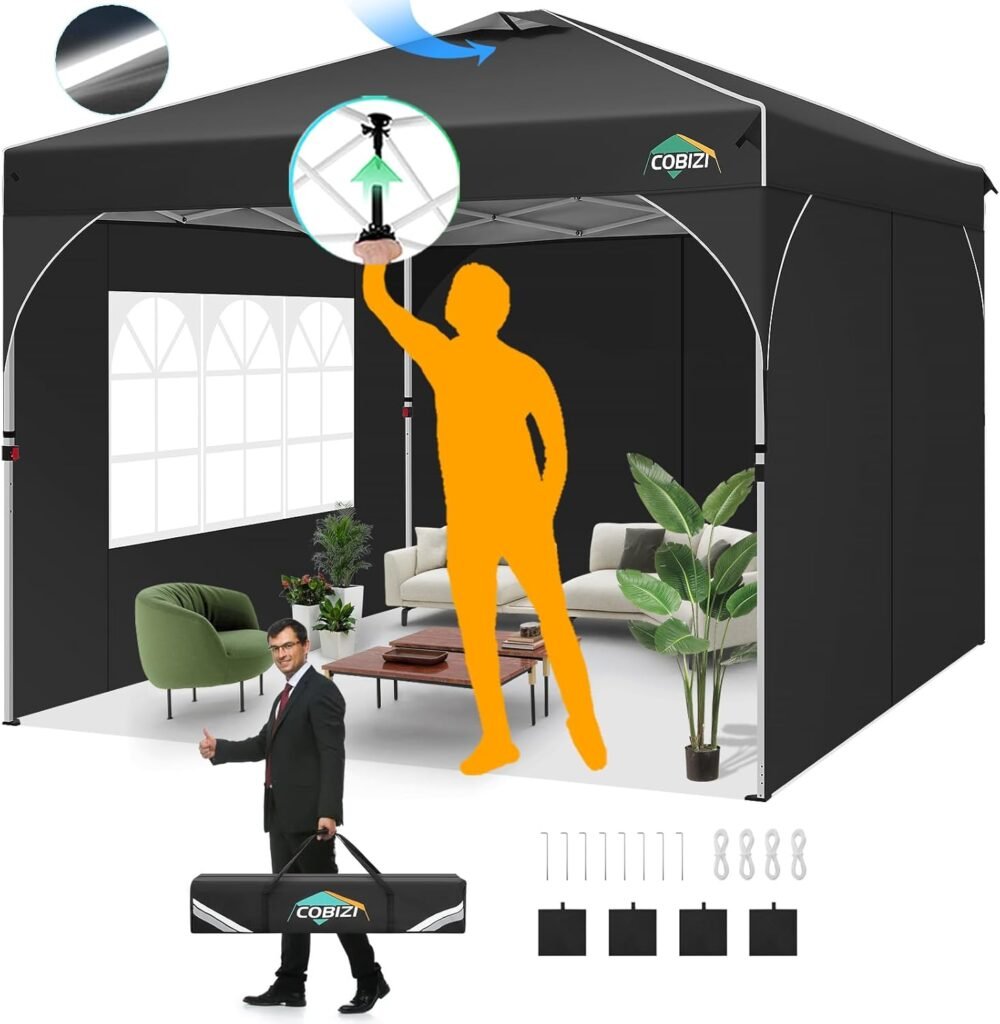 COBIZI 10x10 Pop up Canopy Canopy Tent 10x10 with 3.jpg