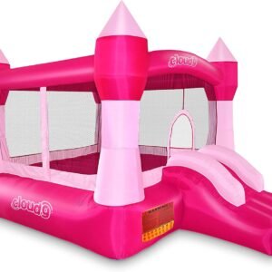 Cloud 9 Princess Bounce House Pink Castle Inflatable Bouncer for.jpg