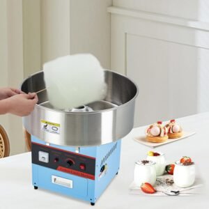 Electric Cotton Candy Machine With Bubble Cover 1000W Commercial.jpg