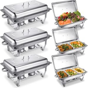 Hoolerry 6 Pcs Chafing Dish Buffet Set 9 Qt Stainless.jpg