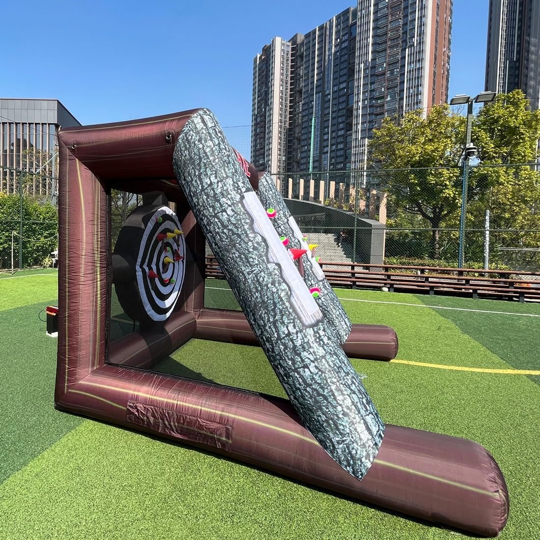Inflatable Axe Throwing Inflatable Ball Toss Target Dart Board 12 Axes8 Toss Ball for PartyBirthdayBackyardSchoolTeam Events.jpg