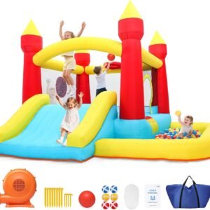Inflatable Bounce House Bouncy House with Blower Bouncy Castle with.jpg