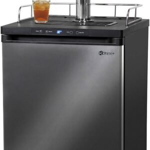 Kegco KOM30X 2 Keg Dispenser 2 Faucet Black Stainless Steel.jpg