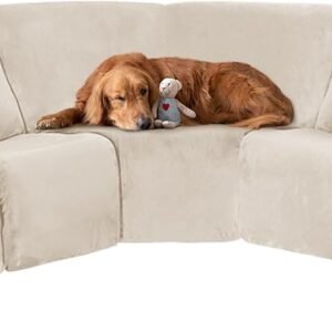 MINGPINHUIUS 7 Piece Velvet Sectional Sofa Covers Recliner Sofa Cover.jpg