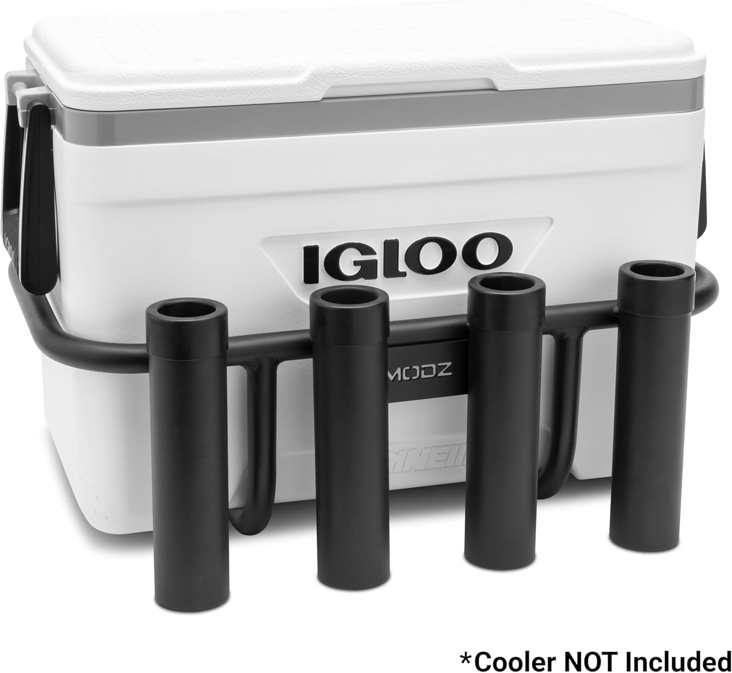 MODZ® Golf Cart Brush Guard Cooler Rack for IGLOO 25 Quart Cooler with Fishing Rod Holders.jpg