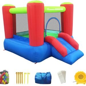 PicassoTiles KC106 8x7 Foot Junior Inflatable Bouncer Kid Park Jumping.jpg