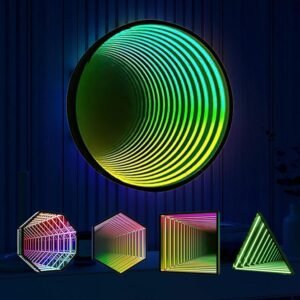 Remote Control Infinity Mirror Light LED Neon Sign 3D Tunnel.jpg