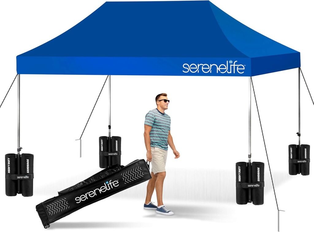 SereneLife Pop Up Canopy Tent 10x15 Commercial Instant Shelter.jpg